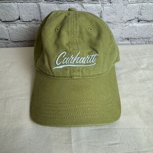 Carhartt Womens Hat Embroidered Script Logo Cap Hat Olive Green Strap‎ Back OSFM